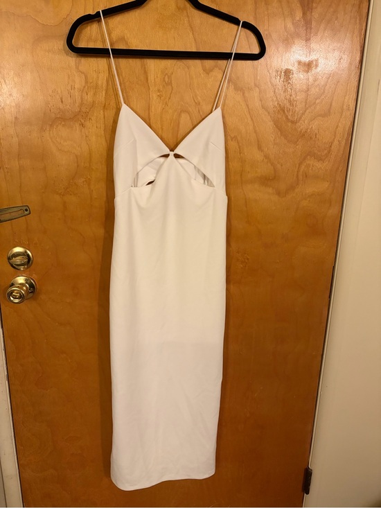 Edit By Nine Dresses & Skirts - White Spaghetti-Strap Cutout Midi Dress - Women's